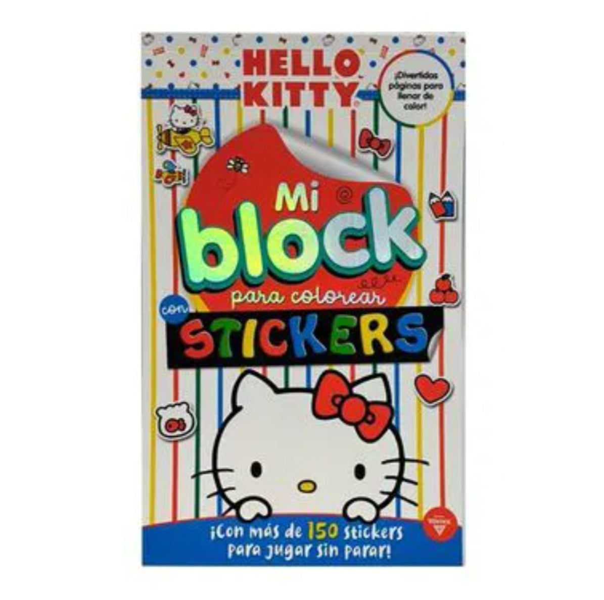 Block de Stickers para colorear Hello Kitty