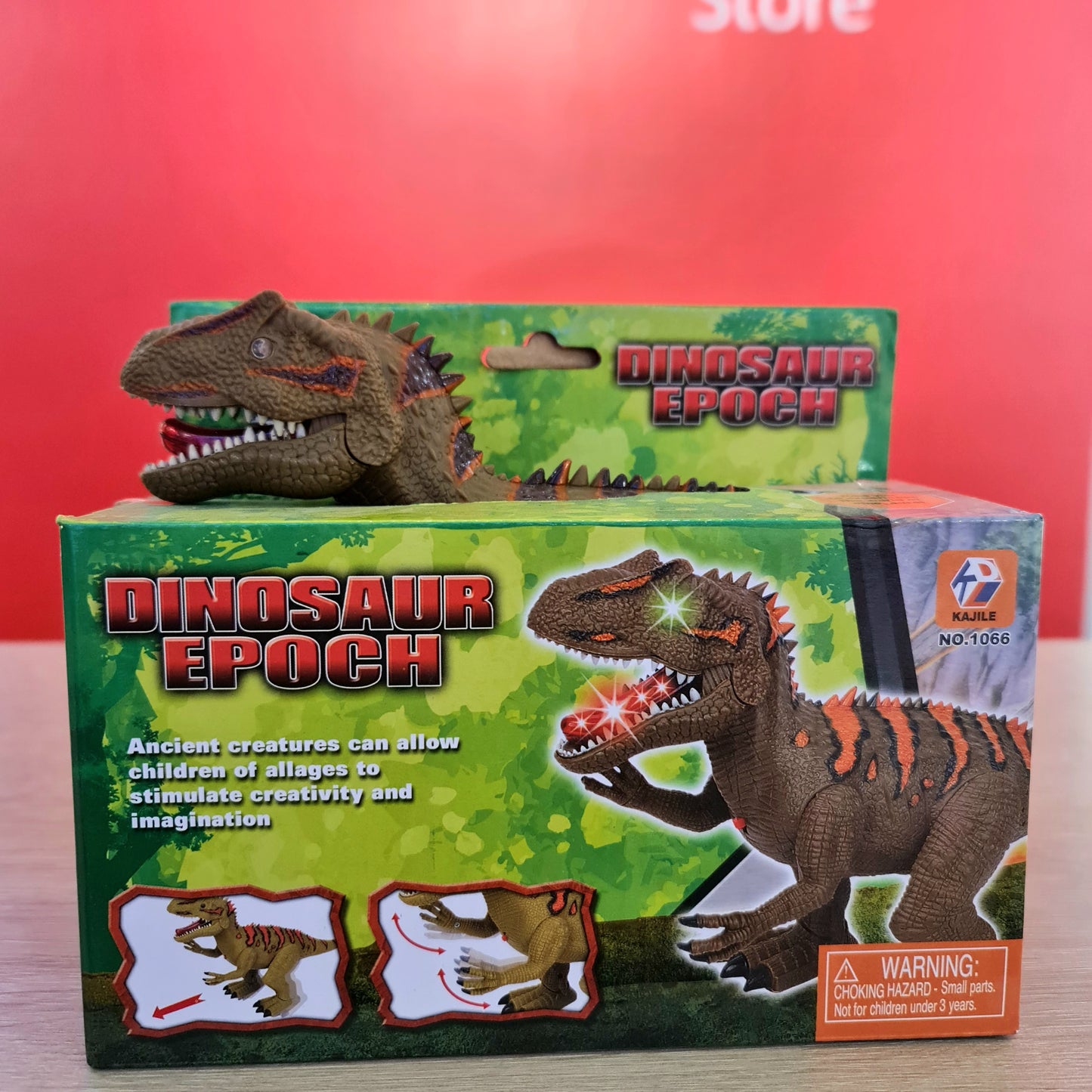 Juguete Dinosaurio con luz y sonido