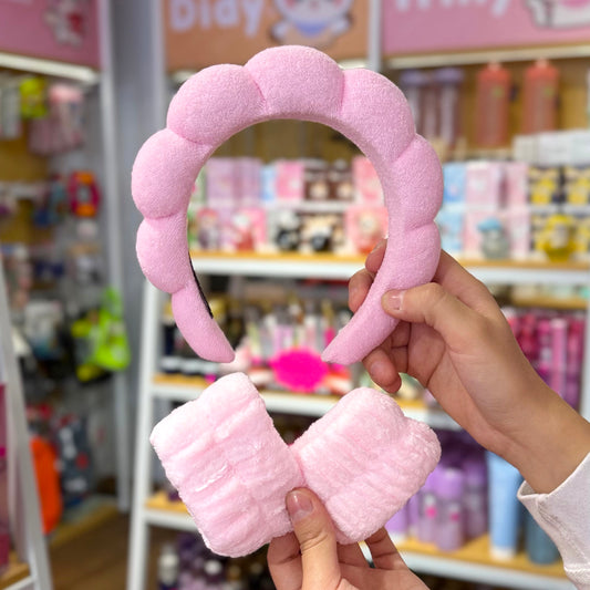 Cintillo Con Puños Rosado