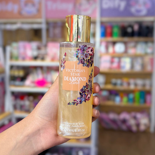 Fragancia con Glitter Victoria's Star Diamond Pink