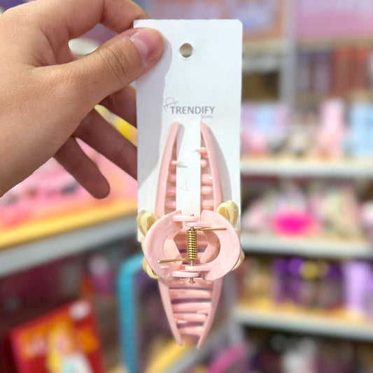 Pinza De Pelo Rosada