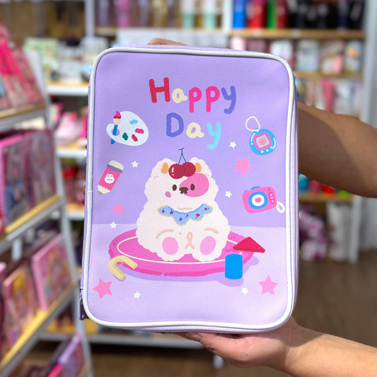 Funda Para Tablet Morado Happy Day