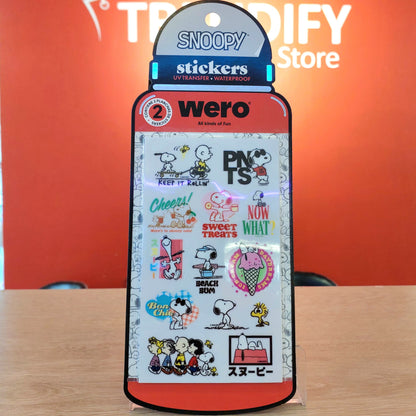 Stickers para Botella Snoopy