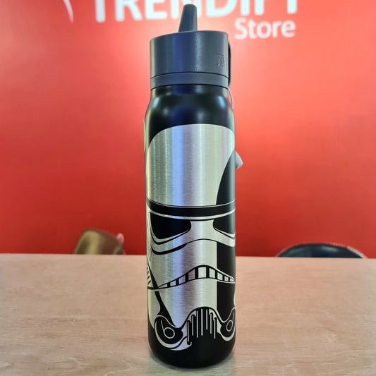 Botella metálica con gancho Black Star wars 580ml