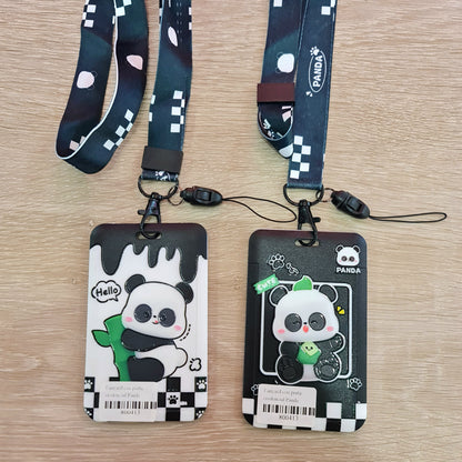 Lanyard con Porta credencial Panda