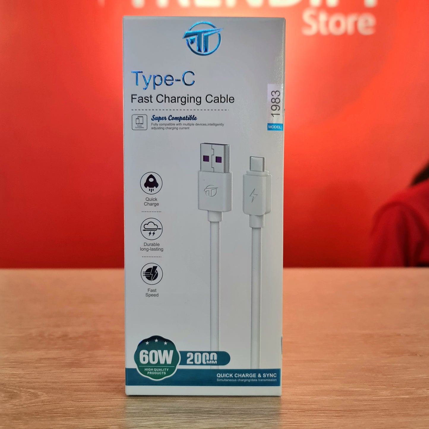 Cable para celular carga rápida tipo C a USB