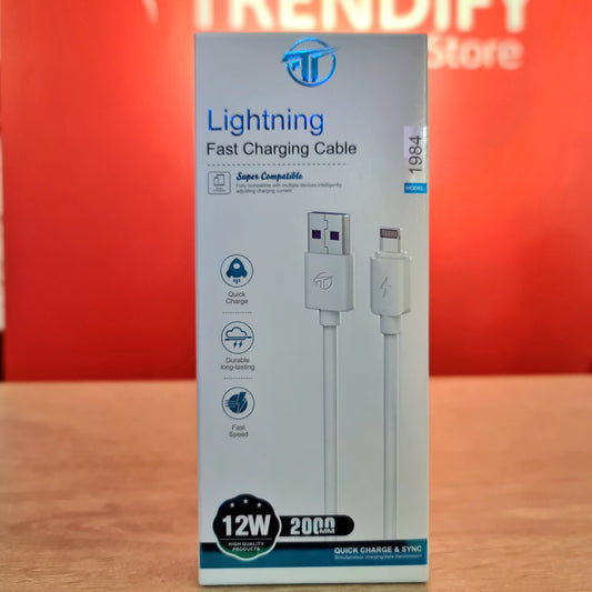 Cable para celular entrada USB a Iphone carga rápida