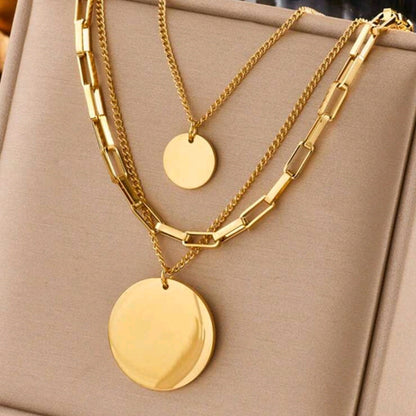 Collar Acero Inoxidable Tres capas