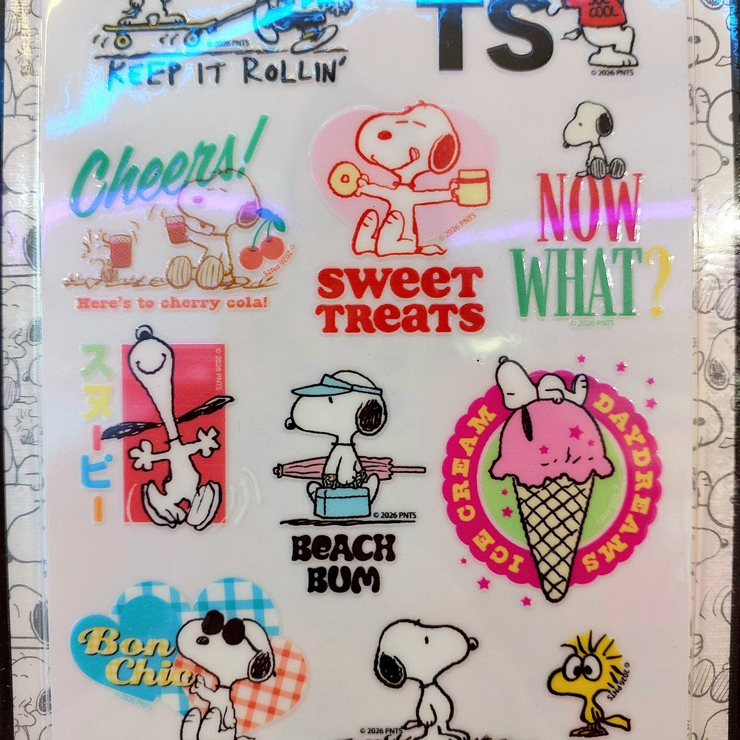 Stickers para Botella Snoopy